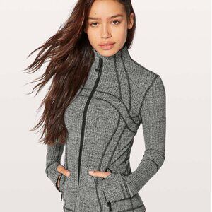 Lululemon Define Jacket Black White rush jacquard pattern 12